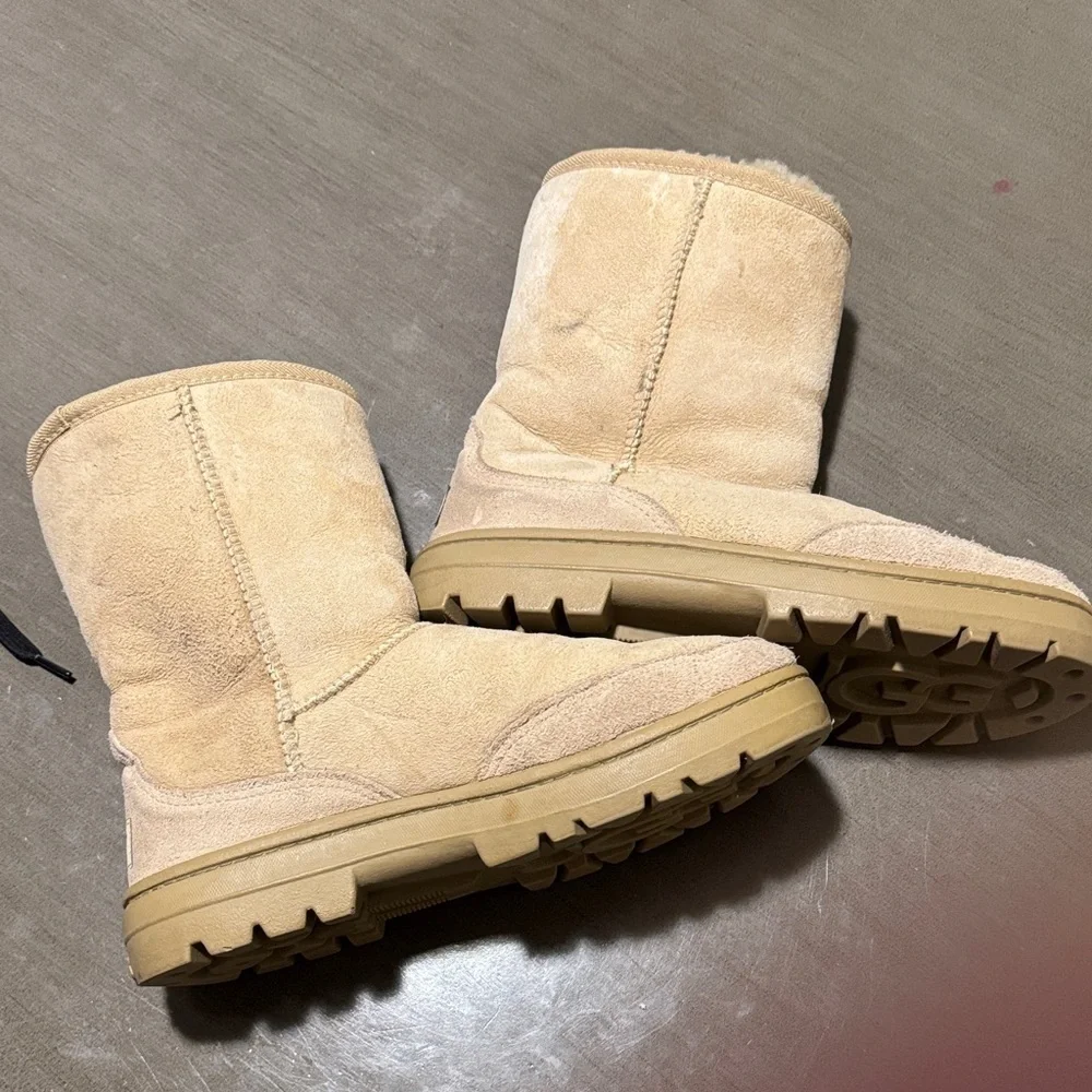UGG Women's Classic Sherpa-Lined Mid-Calf Boots in Sand